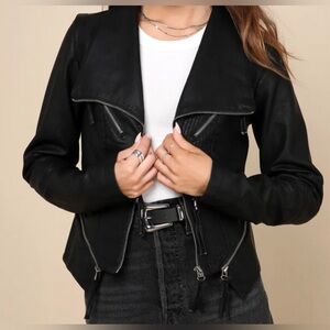 Black Vegan Leather Jacket